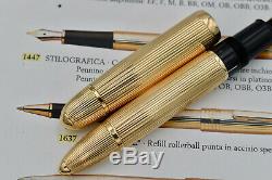 MONTBLANC Meisterstück 149 Solitaire 18k 750 Pinstriped Yellow Gold Fountain Pen
