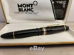 MONTBLANC Meisterstück 18K Gold Nib 149 Fountain Pen, EXCELLENT