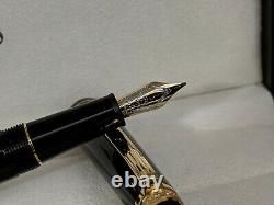 MONTBLANC Meisterstuck 75th Anniversary M 14K Nib 145 Fountain Pen, MINT