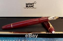 MONTBLANC Meisterstuck Burgundy Red 146R Fountain Pen, EXCELLENT