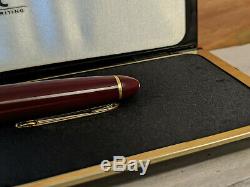 MONTBLANC Meisterstuck Burgundy Red F 14K Gold Nib No. 146 Fountain Pen