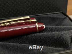 MONTBLANC Meisterstuck Mozart Burgundy Red Mini Ballpoint Pen & Fountain Pen Set