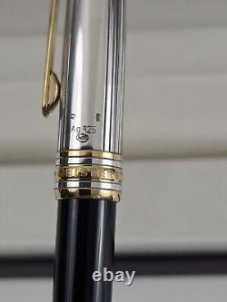 MONTBLANC Meisterstuck Solitaire Doue Sterling Silver 925 Rollerball Pen