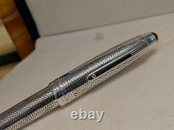MONTBLANC Meisterstuck Solitaire Silver Barley LeGrand Ballpoint Pen with Diamond