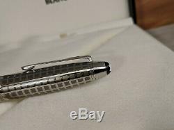MONTBLANC Meisterstuck Solitaire Stainless Steel II LeGrand Fountain Pen, NOS