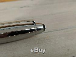 MONTBLANC Meisterstuck Solitaire Stainless Steel M 18K Nib LeGrand Fountain Pen