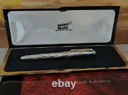 MONTBLANC Meisterstuck Solitaire Sterling Silver 163 Rollerball Pen, NOS