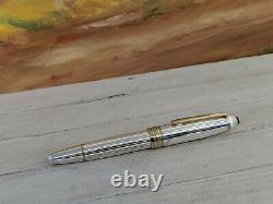 MONTBLANC Meisterstuck Solitaire Sterling Silver. 925 146 Fountain Pen No nib
