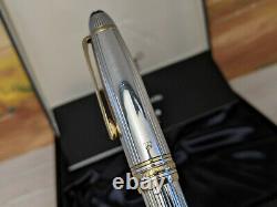 MONTBLANC Meisterstuck Solitaire Sterling Silver 925 Le Grand 162 Rollerball Pen