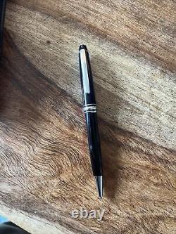 MONTBLANC Platinum Ballpoint pen Resin Black + Black Leather 2 Pen Sienna Case