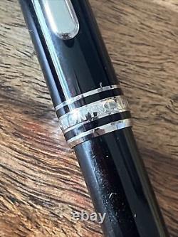 MONTBLANC Platinum Ballpoint pen Resin Black + Black Leather 2 Pen Sienna Case