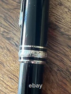 MONTBLANC Platinum Ballpoint pen Resin Black + Black Leather 2 Pen Sienna Case