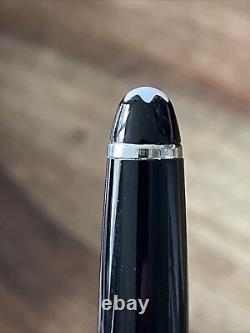 MONTBLANC Platinum Ballpoint pen Resin Black + Black Leather 2 Pen Sienna Case