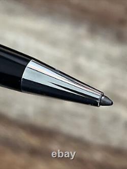 MONTBLANC Platinum Ballpoint pen Resin Black + Black Leather 2 Pen Sienna Case