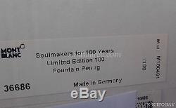 MONTBLANC SOULMAKERS for 100 YEARS 18K ROSE GOLD & MAMMOTH LIMITED EDITION 100