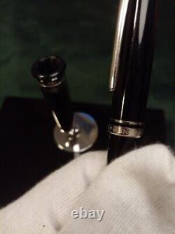 Marble black exec pen stand Black montblanc ballpoint pen inc worth 300