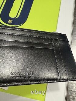 Men's Genuine Montblanc Zip Purse Wallet Unisex Black