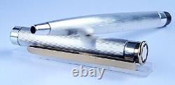 Mont Blanc Ballpoint Pen Rare Vintage Silver Noblesse Model Functional Ex Condit