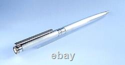 Mont Blanc Ballpoint Pen Rare Vintage Silver Noblesse Model Functional Ex Condit