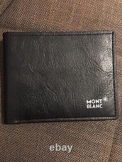 Mont Blanc Black Leather Wallet Bifold
