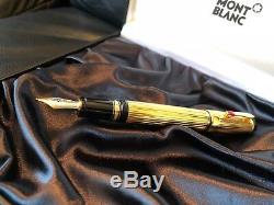 Mont Blanc Boheme Gold Plated Rouge Fountain Pen 25140 Gy107223 5799 New