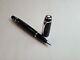 Mont Blanc Boheme ONYX Noir Black Resin & Platinum Rollerball Pen with Black gem