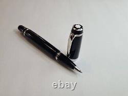 Mont Blanc Boheme ONYX Noir Black Resin & Platinum Rollerball Pen with Black gem