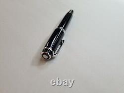 Mont Blanc Boheme ONYX Noir Black Resin & Platinum Rollerball Pen with Black gem