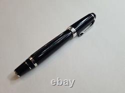 Mont Blanc Boheme ONYX Noir Black Resin & Platinum Rollerball Pen with Black gem