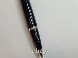 Mont Blanc Boheme ONYX Noir Black Resin & Platinum Rollerball Pen with Black gem