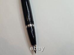 Mont Blanc Boheme ONYX Noir Black Resin & Platinum Rollerball Pen with Black gem