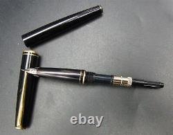 Mont Blanc Classic 585 14k/ct Black Fountain Pen Piston Filler