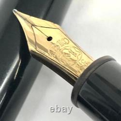 Mont Blanc Fountain Pen 146 14C Black All Gold Stationery Writing Instrument