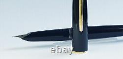 Mont Blanc Fountain Pen Rare 320 Black Gold Cartridge Filler Fully Serviced Exc