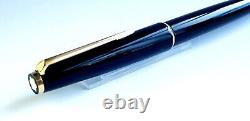 Mont Blanc Fountain Pen Rare 320 Black Gold Cartridge Filler Fully Serviced Exc