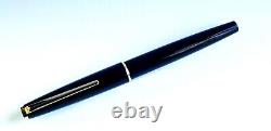 Mont Blanc Fountain Pen Rare 320 Black Gold Cartridge Filler Fully Serviced Exc