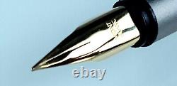 Mont Blanc Fountain Pen Rare Silver Noblesse Cartridge Filler Serviced Immaculat