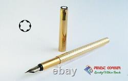 Mont Blanc Gold Noblesse Fountain Pen 585 Nib Functional Serviced Ex Condi S13