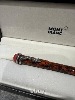 Mont Blanc Heritage Rouge Et Noir Serpent Marble Ballpoint Bnib. Bargain