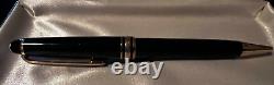 Mont Blanc Meisterstuck Ball point Pen, W-Germany, Papers, Black Gold with case