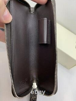 Mont Blanc Meisterstuck Leather Pen Pouch New 1 Pen Mocha Gift Present Alligator