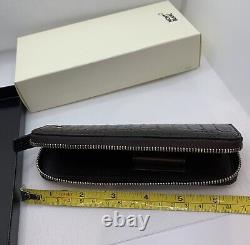 Mont Blanc Meisterstuck Leather Pen Pouch New 1 Pen Mocha Gift Present Alligator