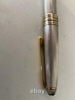 Mont Blanc Meisterstück Silver and Gold Fountain Pen