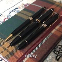 Mont Blanc Meisterstuck fountain Pen, 14k 585 4810 + Pen + Pencil (Set of Three)