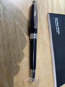 Mont Blanc Metal Miesterstuck Rollerball Pen Black Genuine Hardly Used