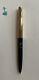 Mont Blanc No. 184 Lever Ballpoint Pen Gold Black (Bear Engraving) Refill Weak