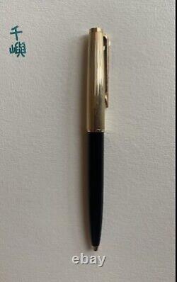 Mont Blanc No. 184 Lever Ballpoint Pen Gold Black (Bear Engraving) Refill Weak