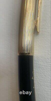 Mont Blanc No. 184 Lever Ballpoint Pen Gold Black (Bear Engraving) Refill Weak