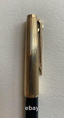 Mont Blanc No. 184 Lever Ballpoint Pen Gold Black (Bear Engraving) Refill Weak