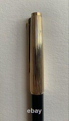 Mont Blanc No. 184 Lever Ballpoint Pen Gold Black (Bear Engraving) Refill Weak